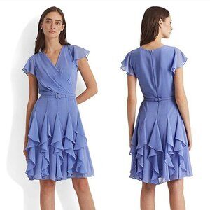 LAUREN Ralph Lauren Chiffon Dress Size 10 NWT